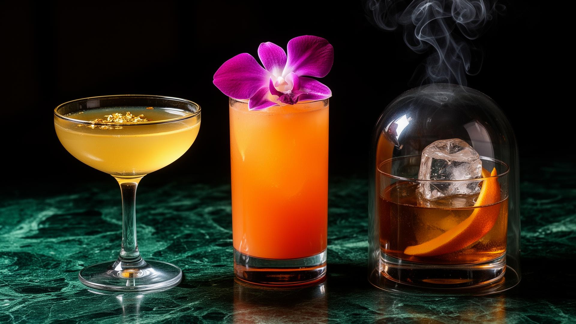 Three signature cocktails